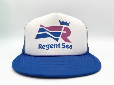 Vintage 80s Regent Sea Cruise Ship Foam Trucker Hat Mesh Snapback Retro Graphic