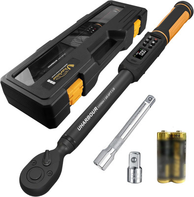 Digital Torque Wrench 3/8 Drive, 1.5-99.5 Ft-Lbs./6.8-135Nm Range, Electric Torq