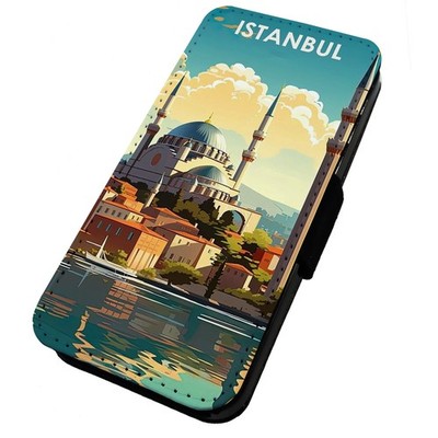 Bedruckte Klapp Handyhülle iPhone, Samsung & Huawei Urlaubsstädte Istanbul