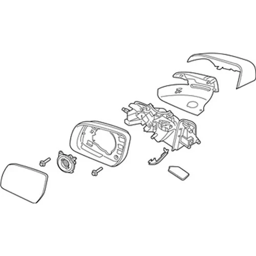 2019-2021 Ford Ranger Front Left Driver's Mirror Assembly - Genuine OEM