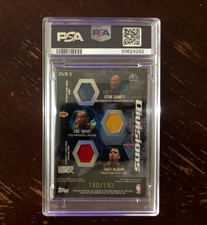 6 RELIC NBA MEMORABILIA CARD /192 KOBE BRYANT GARNETT TMAC PSA 6 2005 Luxury Box