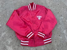 Vintage University Oklahoma Sooners Script Satin Varsity Jacket Artex Medium M
