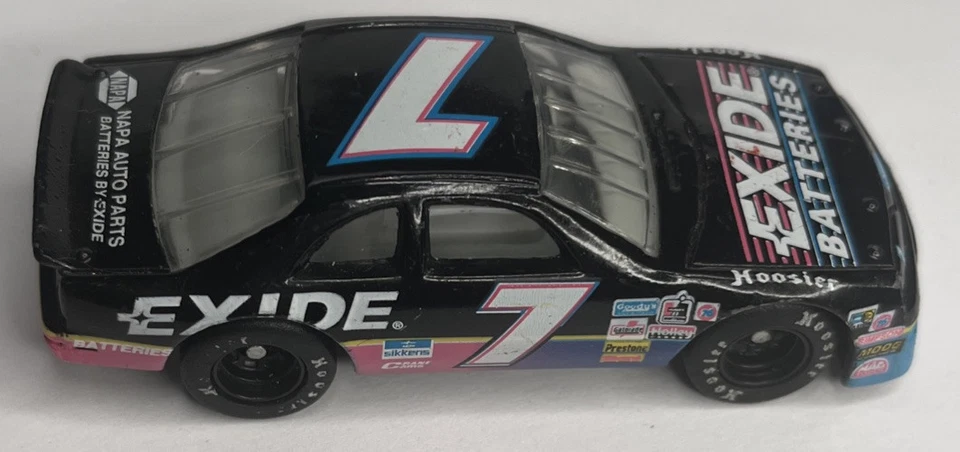 93’ Matchbox Racing Champions Geoff Bodine #7 Exide 1:66 Diecast Race Car ~GC - Image 2 of 4