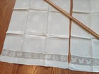 two vintage linen cotton blend bath towels monogrammed 24 by 40 in — photo 5
