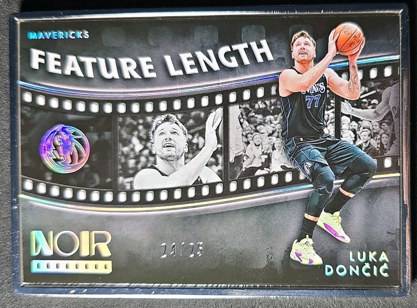 Luka Doncic 2023-24 Panini Noir /25 Feature Length #261 Lakers Mavericks 🔥 🏀