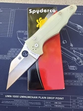 RARE Spyderco Yojimbo 2 Jade G10 M4 Satin Steel C85GM4P2 Discontinued NEW