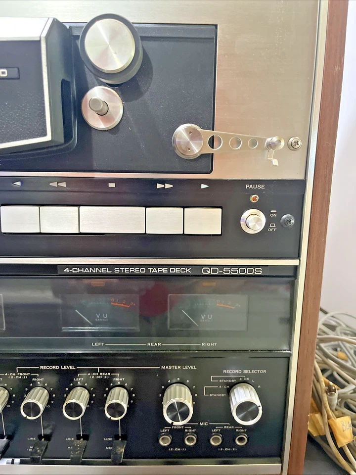 SANSUI QD-5500S Quadraphonic STEREO REEL TO REEL TAPE DECK Works - Image 2 of 4
