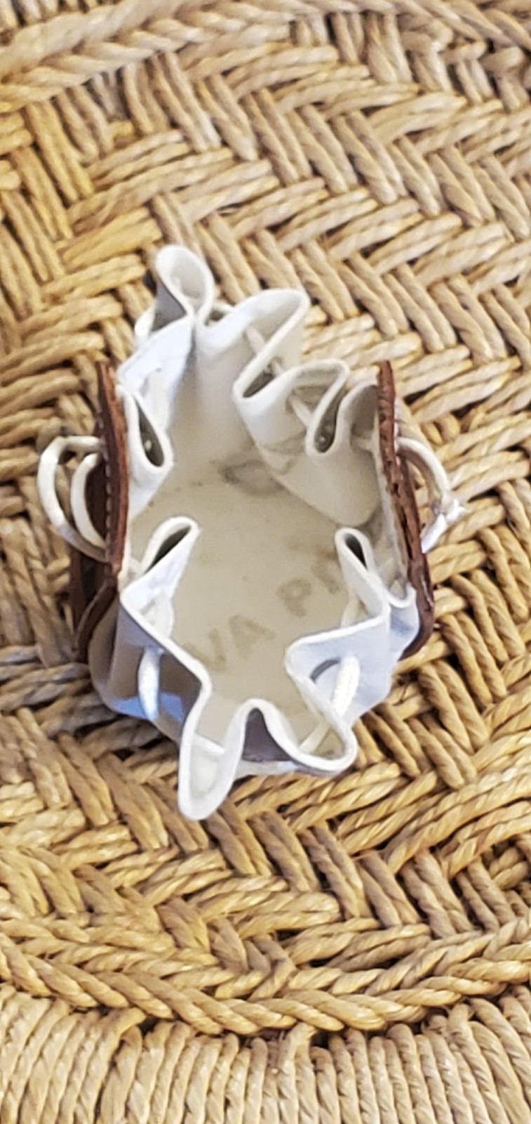 Peruvian Handmade Mini Tiny Leather Coin Purse Bag - image 3