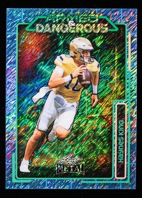 Haynes King Auto 2/3 2026 Leaf Metal Football Georgia Tech