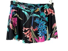 Next Black Floral Swim Skirt Size 12 Polyester Women  s