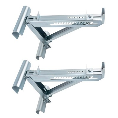 2pcs Wide Ladder Bracket 20in 440lbs Capacity Steel Window Painting for General