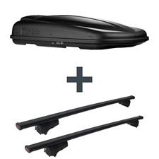 Dachbox Topbox TopBox 480 Duo + Dachträger G3 Clop für Ford Focus Turnier III