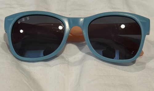RO•SHAM•BO Junior Kids Fragile Rock Sunglasses Blue & Pink/Orange.
