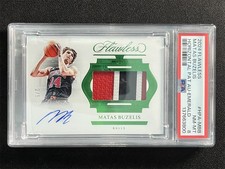 2024-25 Flawless Matas Buzelis Emerald Horizontal Patch Auto RC RPA /5 PSA 8 MT
