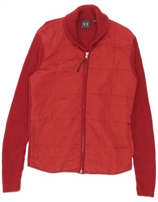 ARMANI EXCHANGE Herren Strickjacke Pullover Medium Rot Nylon BN20