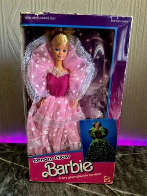 Barbie Superstar Vintage Dream glow 1985 Made In Philippines RARE NRFB - Photo 1/4
