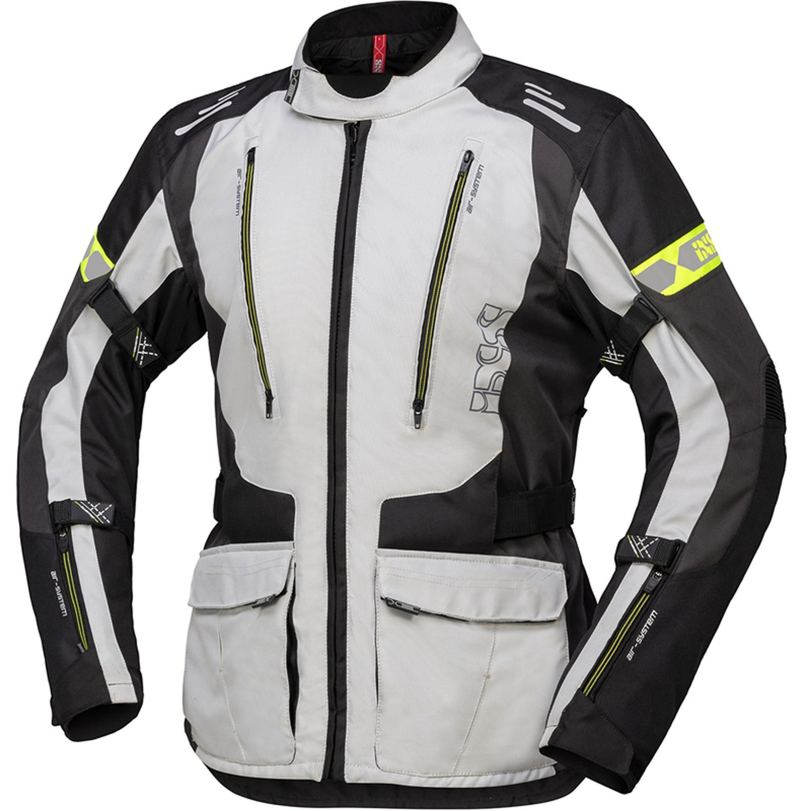 Ixs Men's Light Grey/Black Lorin-St Motorcycle Textile Jacket - Image 2