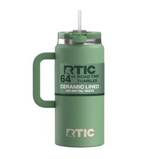 64 oz Insulated Tumbler Stainless Steel W/ Straw Double-Wall Vacuum Seal New