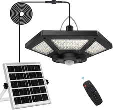 Solar Shed Light Indoor Outdoor Work in Daytime with Remote Control, 360° Lighti