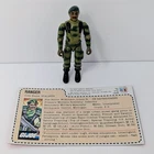 GI Joe Stalker 3.75" Action Figure - Swivel-Arm V1.5 1983 w/ File Card!
