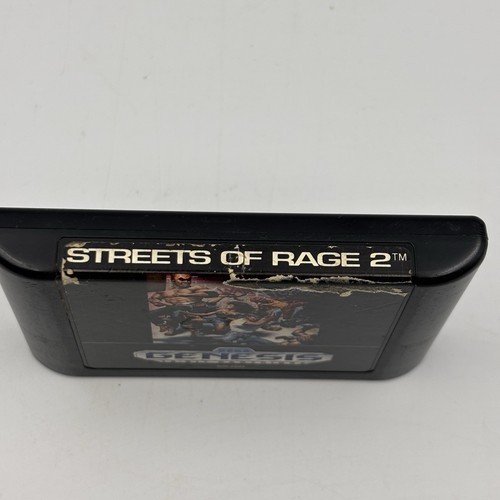 Streets of Rage 2 (Sega Genesis, 1992) Authentic Tested Working Fast Ship - Picture 2 of 6