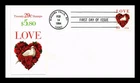 DR JIM STAMPS US COVER LOVE DOVE FIRST DAY ISSUE PASTED ON BOOKLET