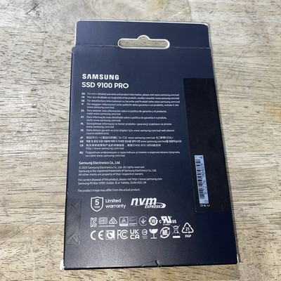 SAMSUNG 9100 PRO 4TB M.2 2280 PCIe 5.0x4 NVMe Internal SSD MZ