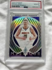 2023-24 Panini Phoenix - Mystique Nikola Jokić #4 Purple /75 PSA 10