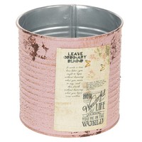 Deko Pflanzgefäß Metall Im Vintage Design FüR Shabby Chic Deko