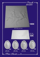 decorazione parete pannelli decorativi quadri in gesso bassorilievi arredo