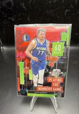 2022 Contenders Optic - Playing the Numbers Game Luka Dončić #3 Red Cracked Ice