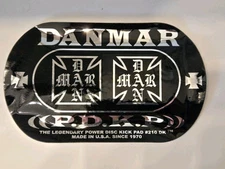 New Danmar Double Bass Drum Impact Pad #210 DK - Iron Cross