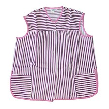 New Vintage Izzy  s Granny Core Sz 2X Snap Apron Smock Cobbler Housework Hospital