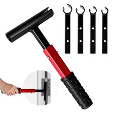 Door Hinge Adjustment Tool with Rubber Grip 4-in-1, Door Gap Adjusting Wrench...