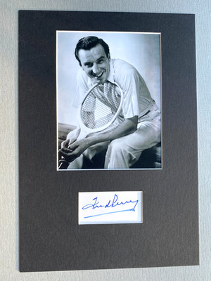 FRED PERRY ( 1995) Tennis signed  Karte/Passepartout 20x30 Autogramm