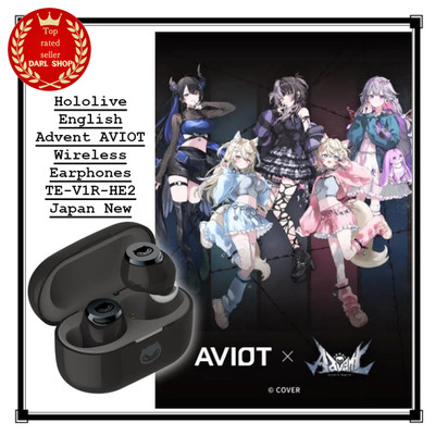 Ship OCT. Hololive English Advent AVIOT Wireless Earphones TE-V1R