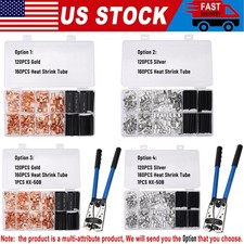 280PCS Copper Battery Ring Crimp Electrical Wire Connectors Cable Lug Terminals