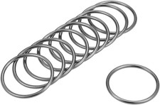 O Ring Buckle 40Mm 1.6" ID 3Mm Thickness Zinc Alloy O-Rings for Hardware Bags B