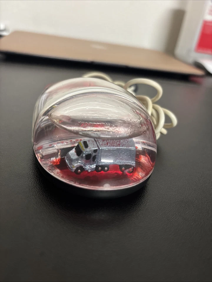 Ratón de computadora Aqua vintage lleno de agua Freightliner Llc Track Ball Y2K Foto 2 de 4