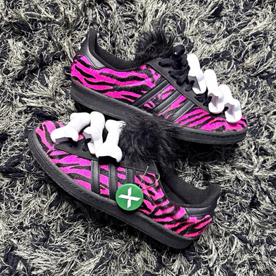adidas x Jeremy Scott pink Zebra Print campus 80s