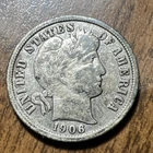 1906-D Barber Dime. Free shipping Actual Coin Shop And Save