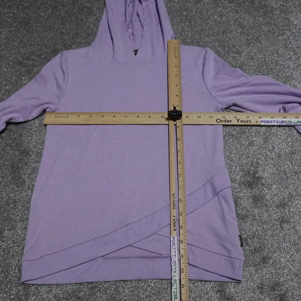 Suéter con Capucha Eddie Bauer Niña Mediano (10/12) Púrpura Agujero para el Pulgar Manga Larga Foto 3 de 4