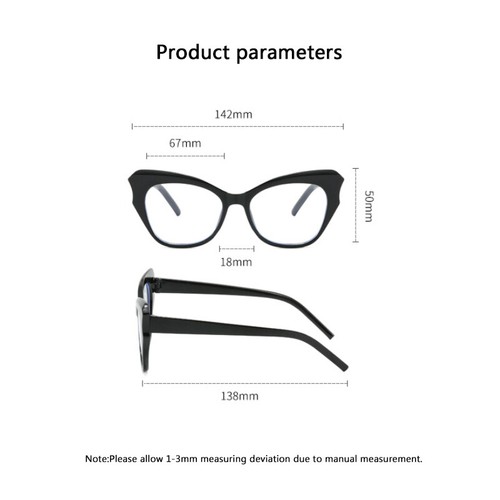 Women Cat Eye Anti Blue Light Reading Glasses Classic Fashion Presbyopic Glasses - Picture 5 of 26