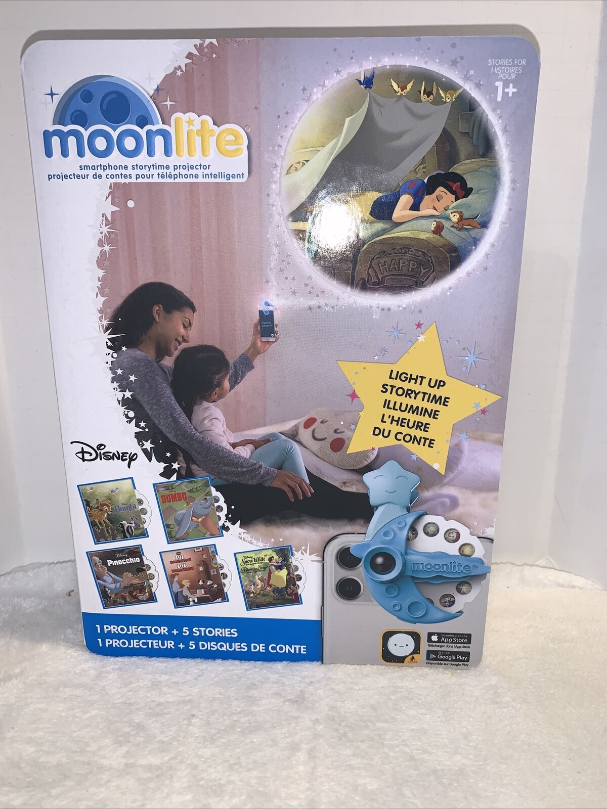 Moonlite Coffret Cadeau Winnie l'ourson (projecteur et bobines 5 Histoires)  (210082) : : Bébé et Puériculture