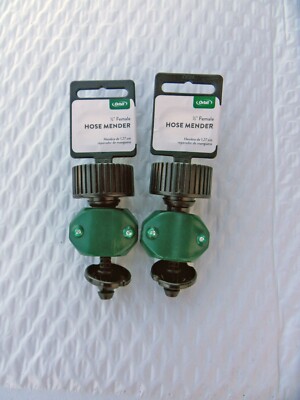 2 New Orbit 58151N Universal Plastic Female Hose Menders  1/2'' ID (Faucet End)
