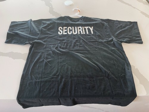 6XL BLACK SECURITY BOUNCER STAFF GUARD SHIRT UNIFORM CONCERT CLUB EVENT - Picture 8 of 12