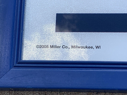 RARE MILLER LIGHT USCG WE SALUTE YOU BAR MIRROR 28 1/2” X 22 1/2” - Picture 4 of 6