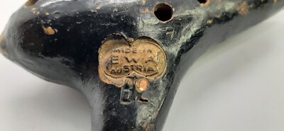 Antique EWA Pottery Ozark Ocarina Musical Instrument Vienna