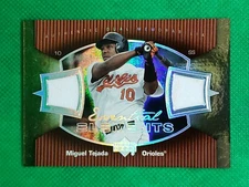 Miguel Tejada 2007 Elements Card #EE-TE Dual Game Used Jersey Relic - Orioles