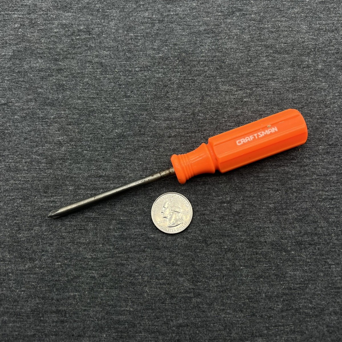 Vintage Craftsman #1 Phillips Head Orange Handle Screwdriver No